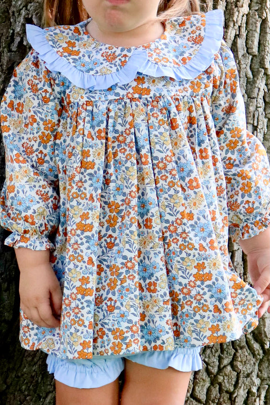 Girls Fall Floral 2-Piece Set