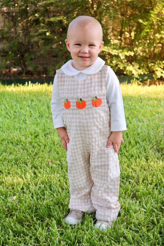 Pumpkin Collection Boys Smocked Longall