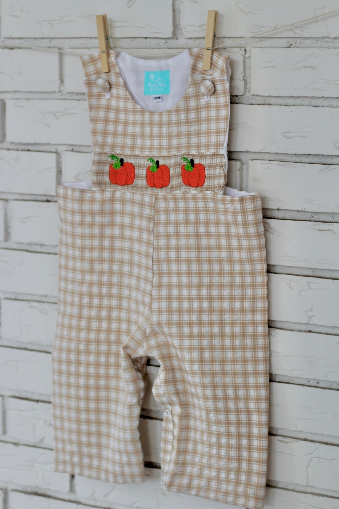 Pumpkin Collection Boys Smocked Longall