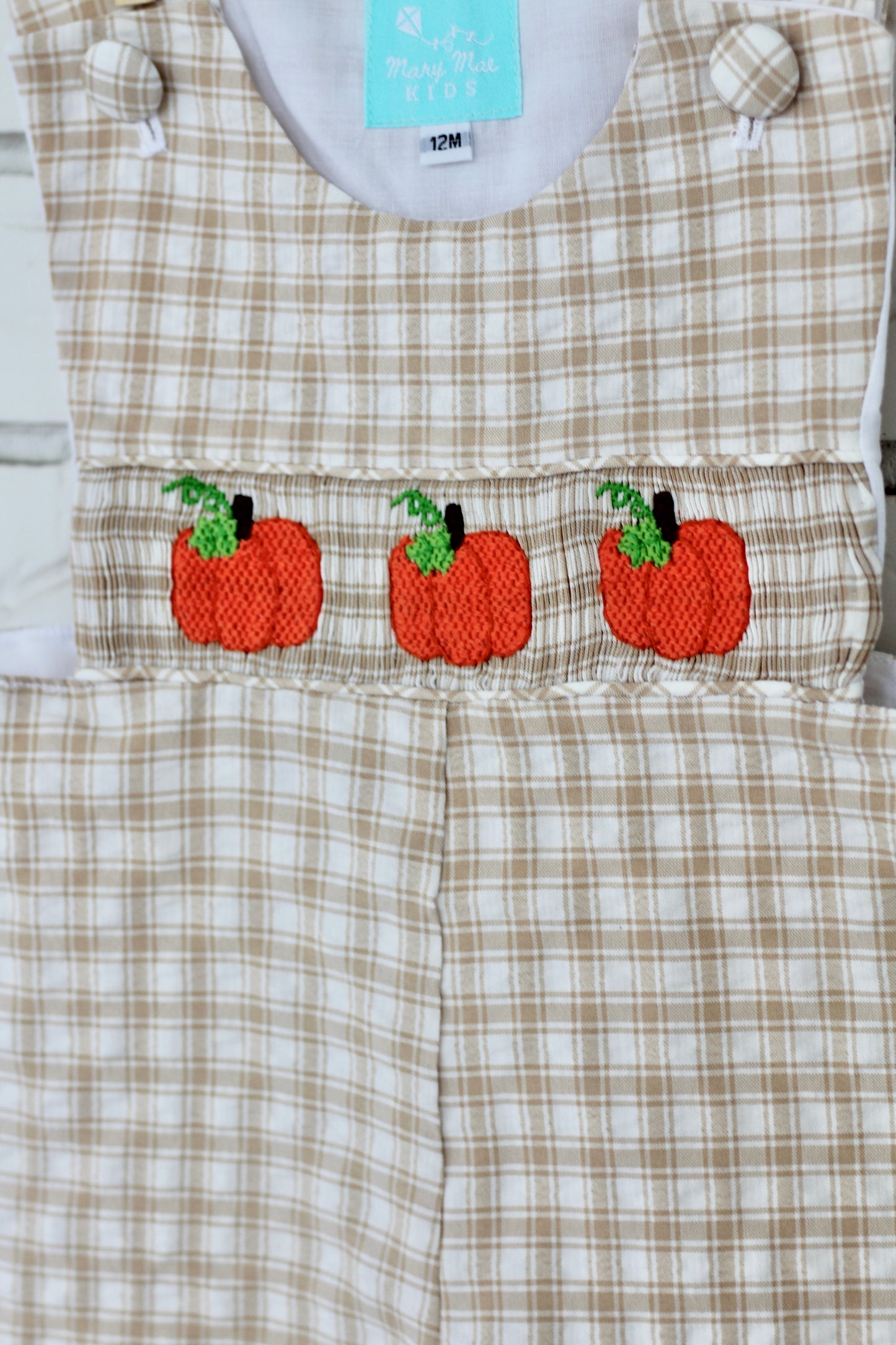 Pumpkin Collection Boys Smocked Longall