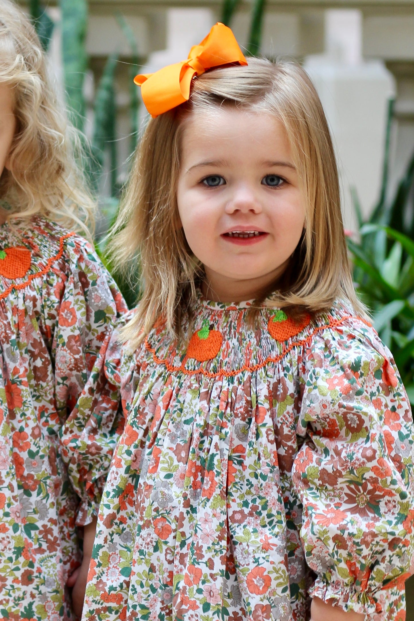 Pumpkin Collection Girls Smocked Dress